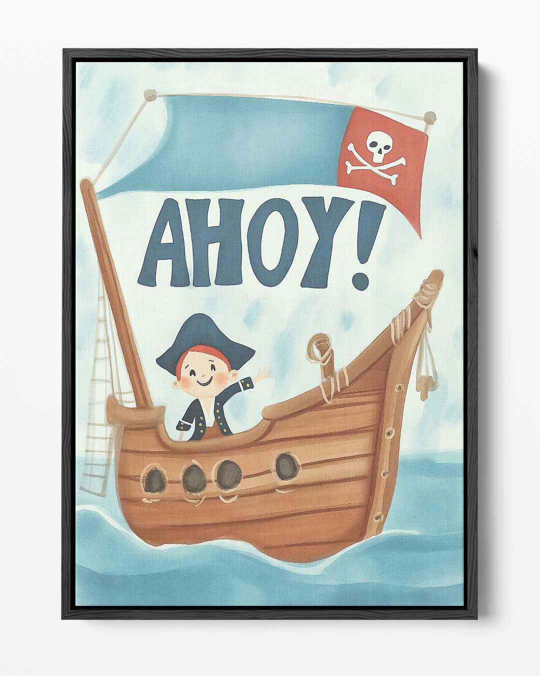 Piratenpret op Zee Kunstwerk-canvas-dibond-plexiglas-wanddecoratie-WallArtistic