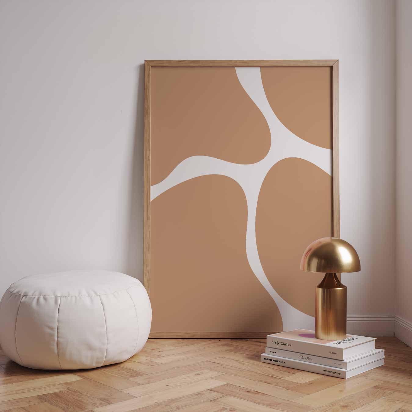 Trendy Abstracte Wandposter