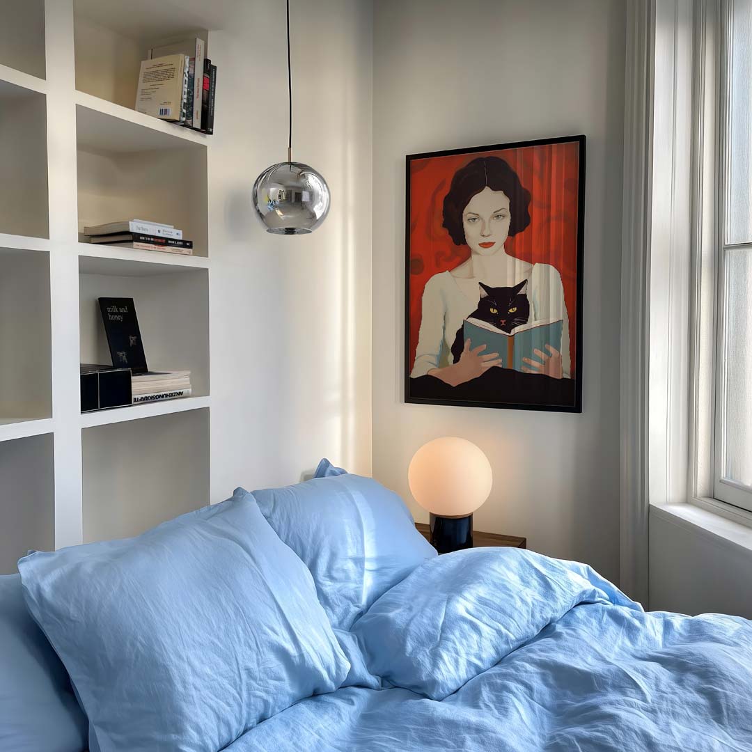 Mystieke Nachten met de Kat Poster-WallArtistic