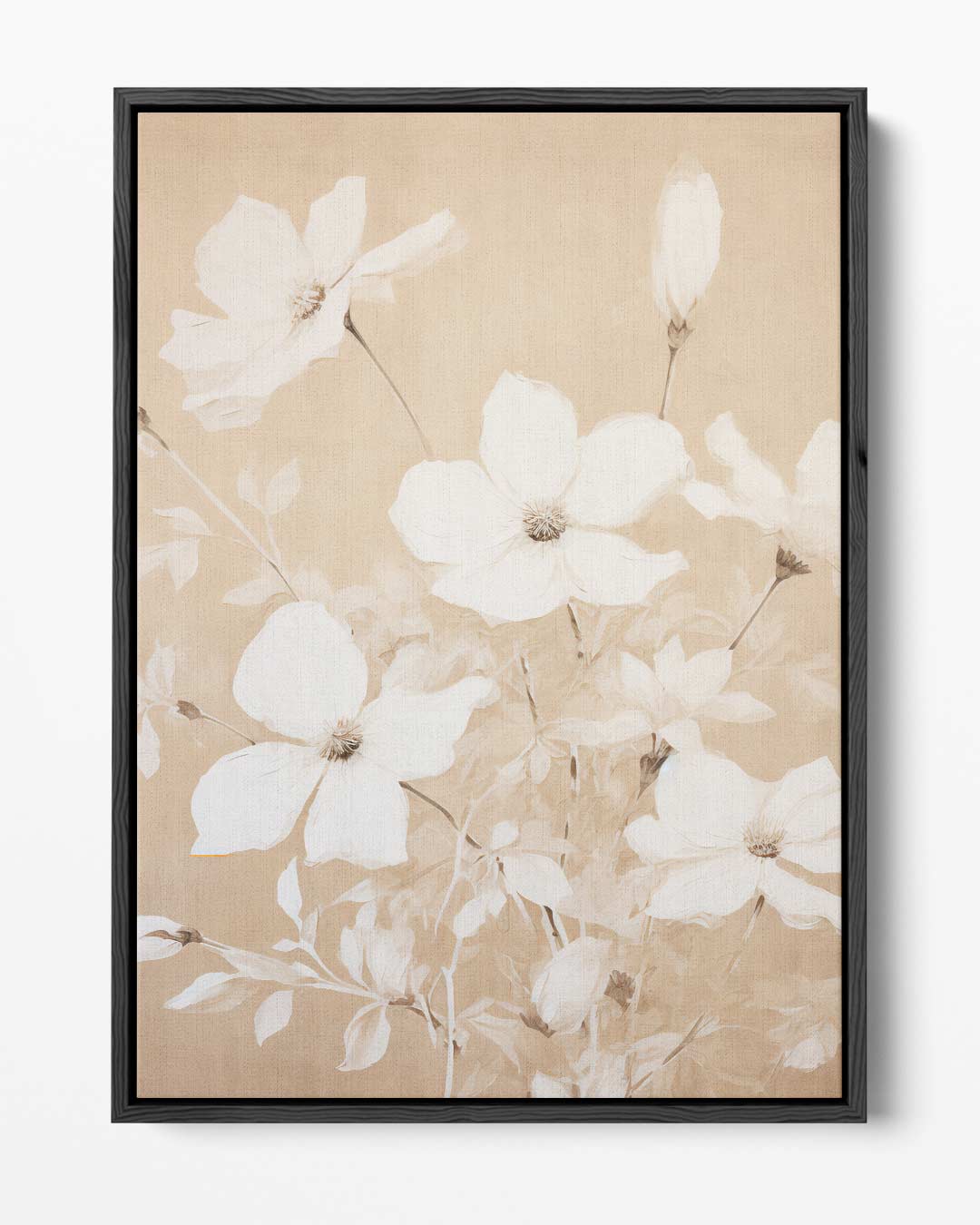 Bloemen in Subtiele Kleuren Kunstwerk-canvas-dibond-plexiglas-wanddecoratie-WallArtistic