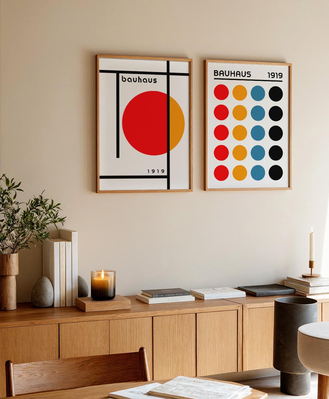 Kleur en lijnenspel Posterset