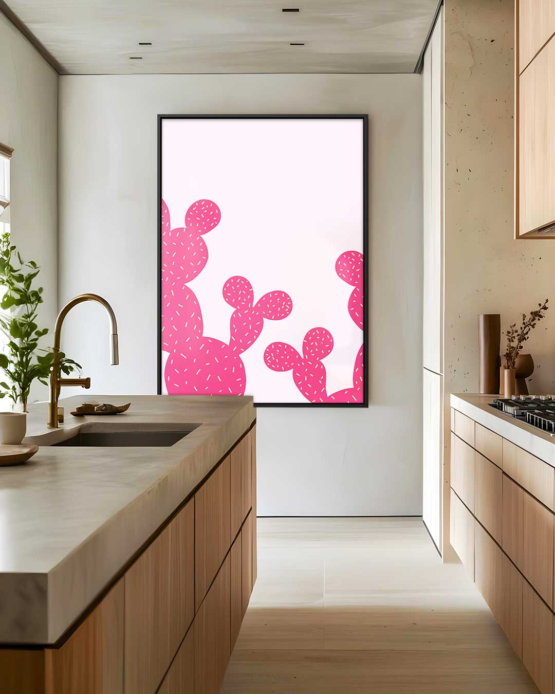 Cactus Pop Art Kunstwerk-canvas-dibond-plexiglas-wanddecoratie-WallArtistic