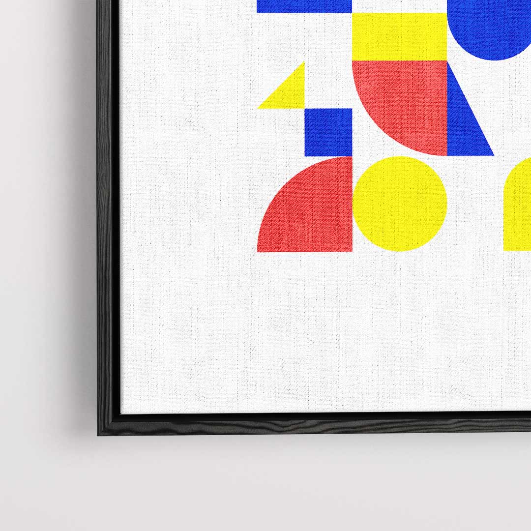 Bauhaus Geometrische Print Kunstwerk-canvas-dibond-plexiglas-wanddecoratie-WallArtistic