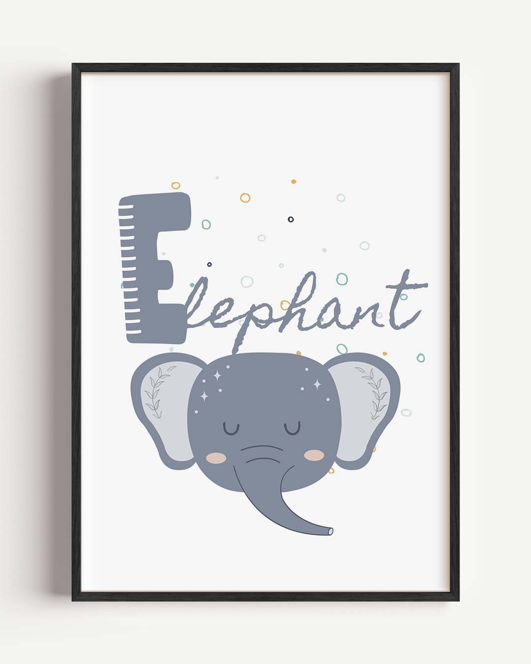 Dromerige Olifant Kinderkamer Poster