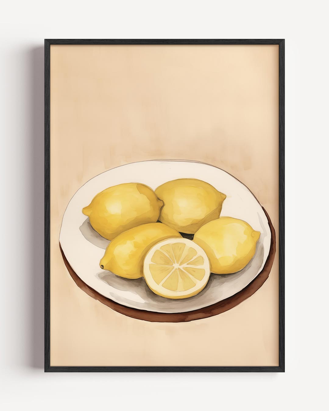 Verfrissende Citroenen Kunstposter-WallArtistic