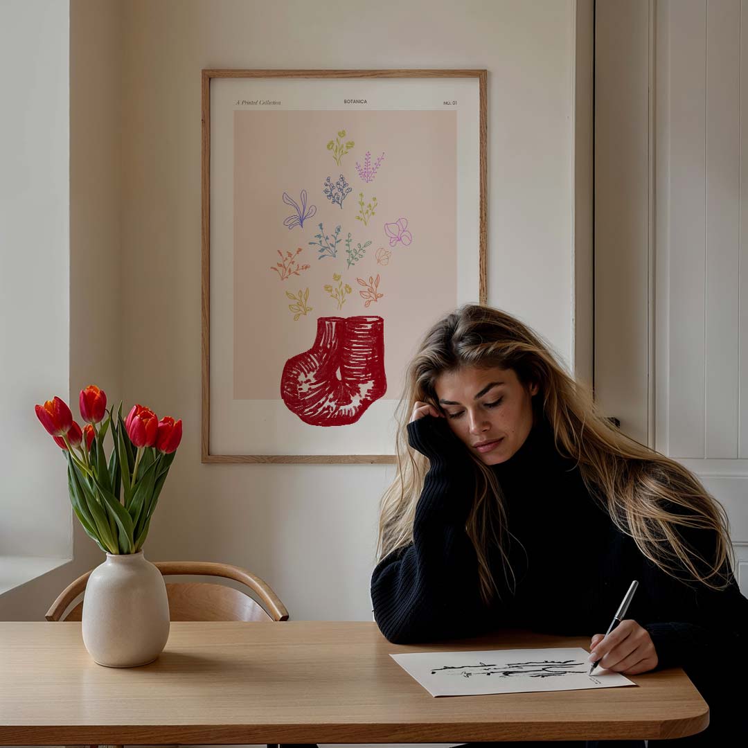 Botanische Bloemenpracht Poster-WallArtistic
