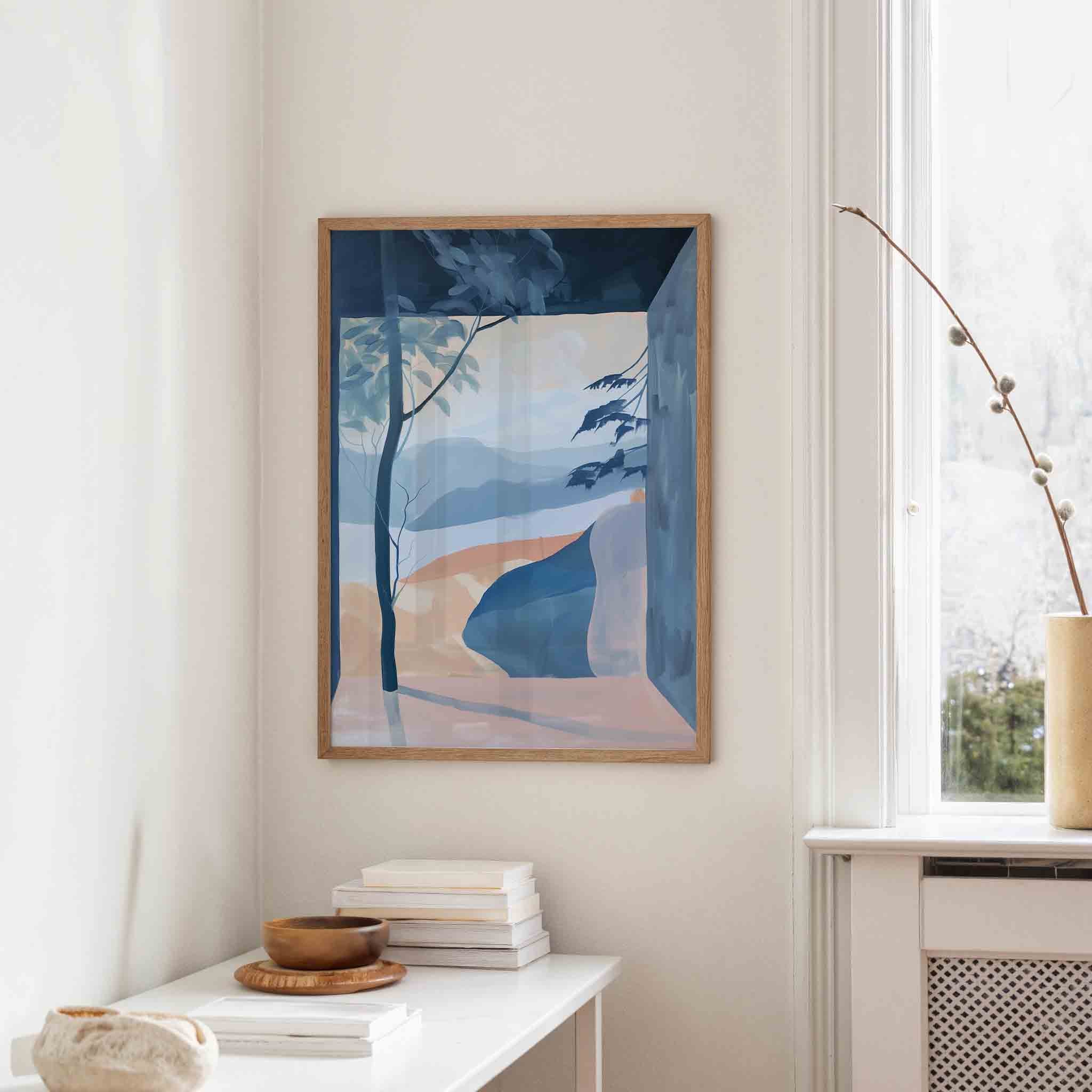 Landschap met bomen Poster