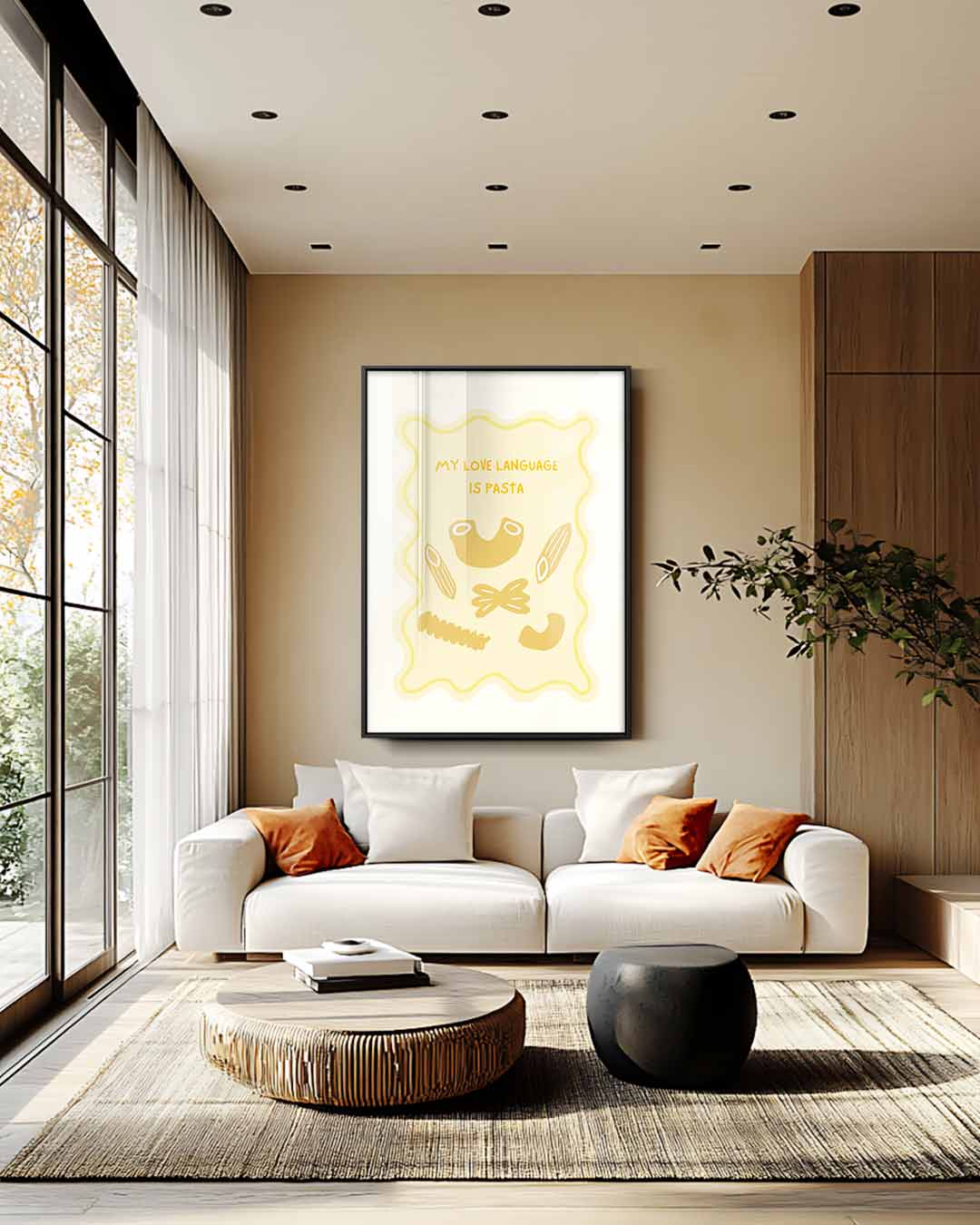 Pasta Liefde Poster Kunstwerk-canvas-dibond-plexiglas-wanddecoratie-WallArtistic