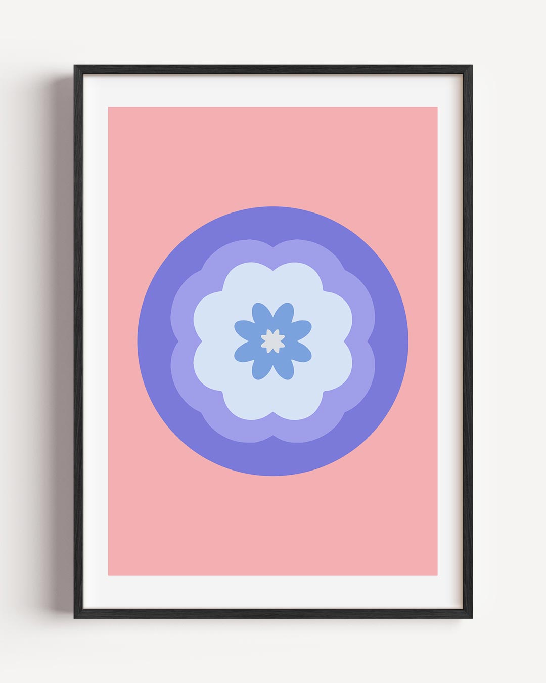 Bloemige Pastel Print Poster-WallArtistic