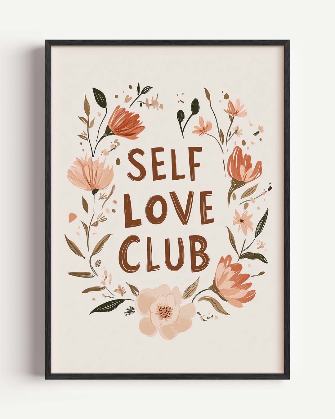 Zelfliefde Bloemenposter