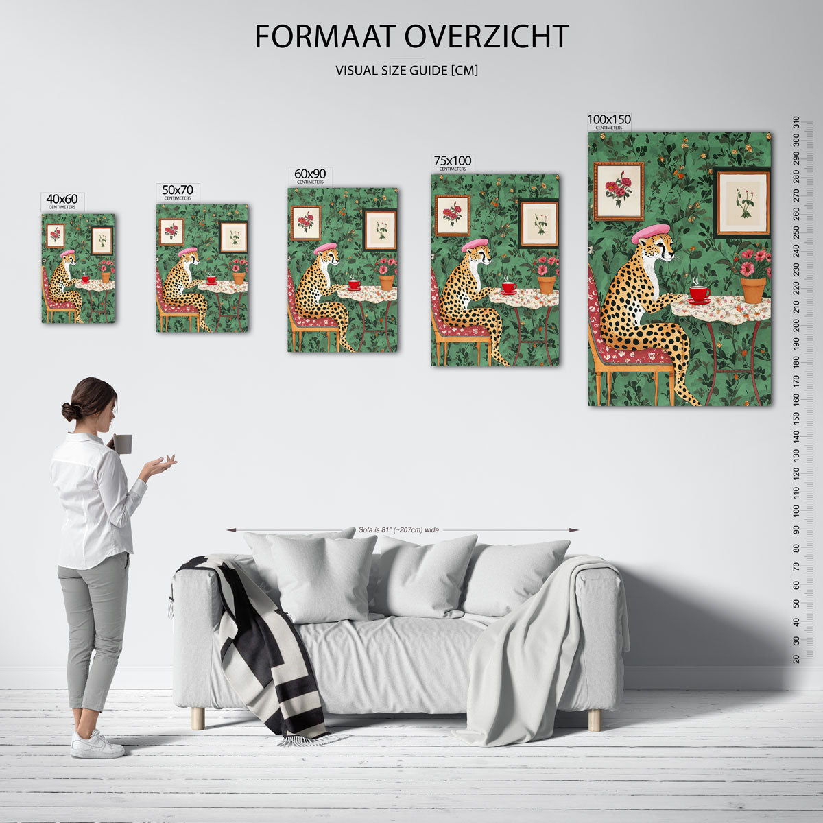 Dromerige luipaardthee Kunstwerk