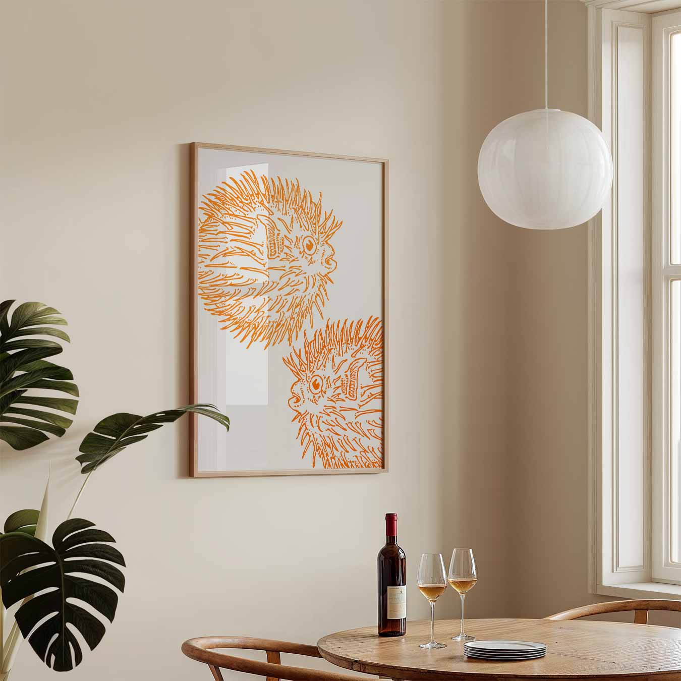 Vibey Zee-egel Illustratie Poster