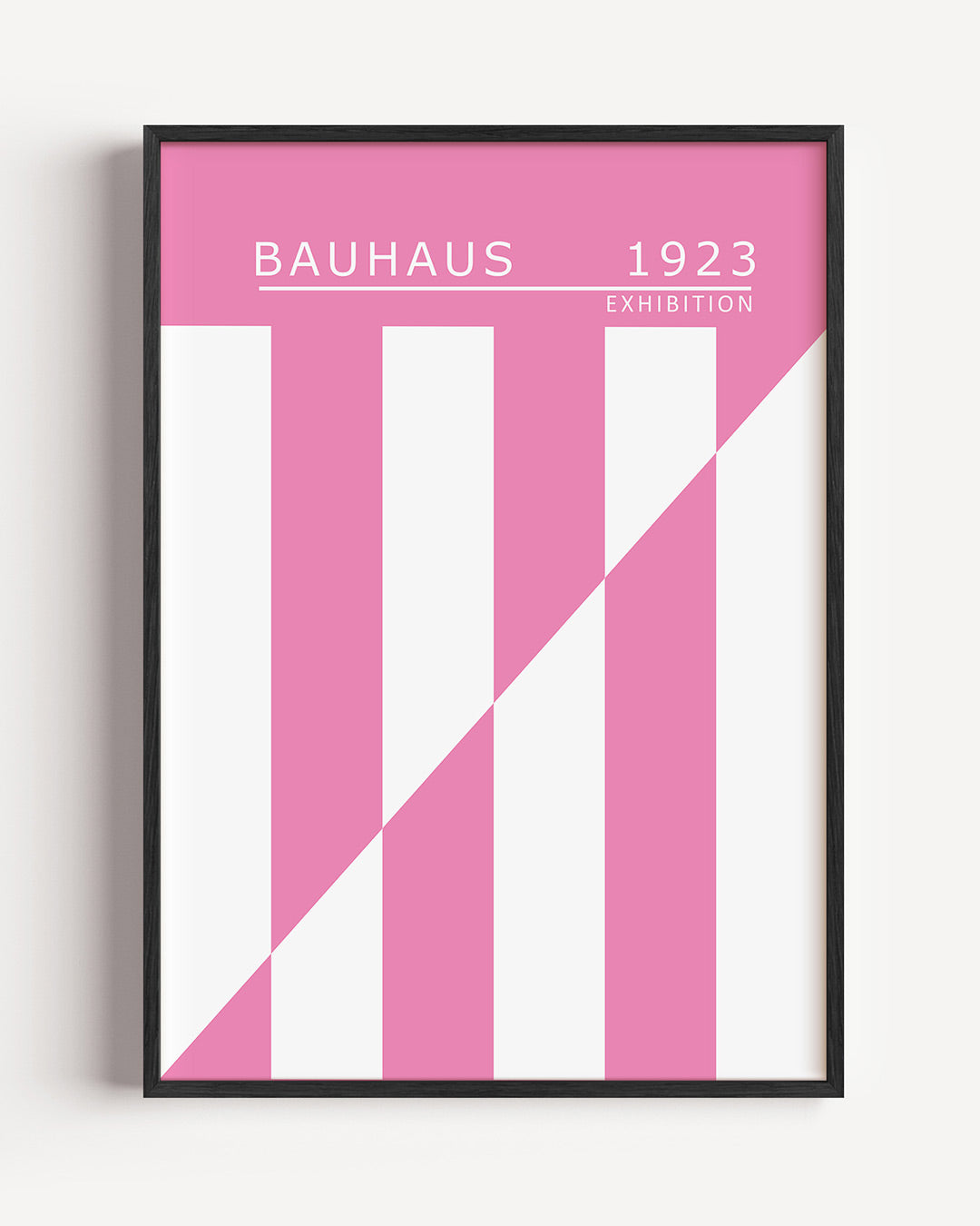 Roze lijnenspel Poster