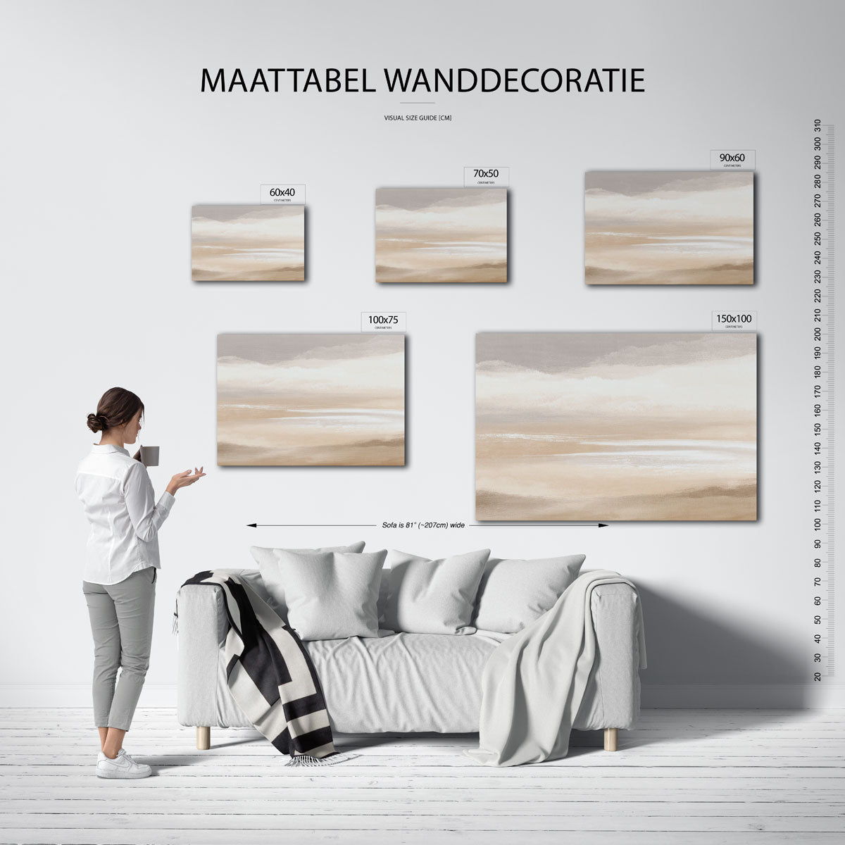 Zachte horizonten Kunstwerk
