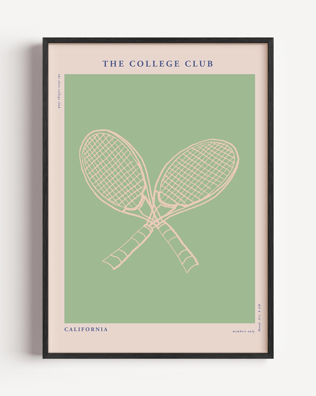 Tennisclub California Poster-WallArtistic