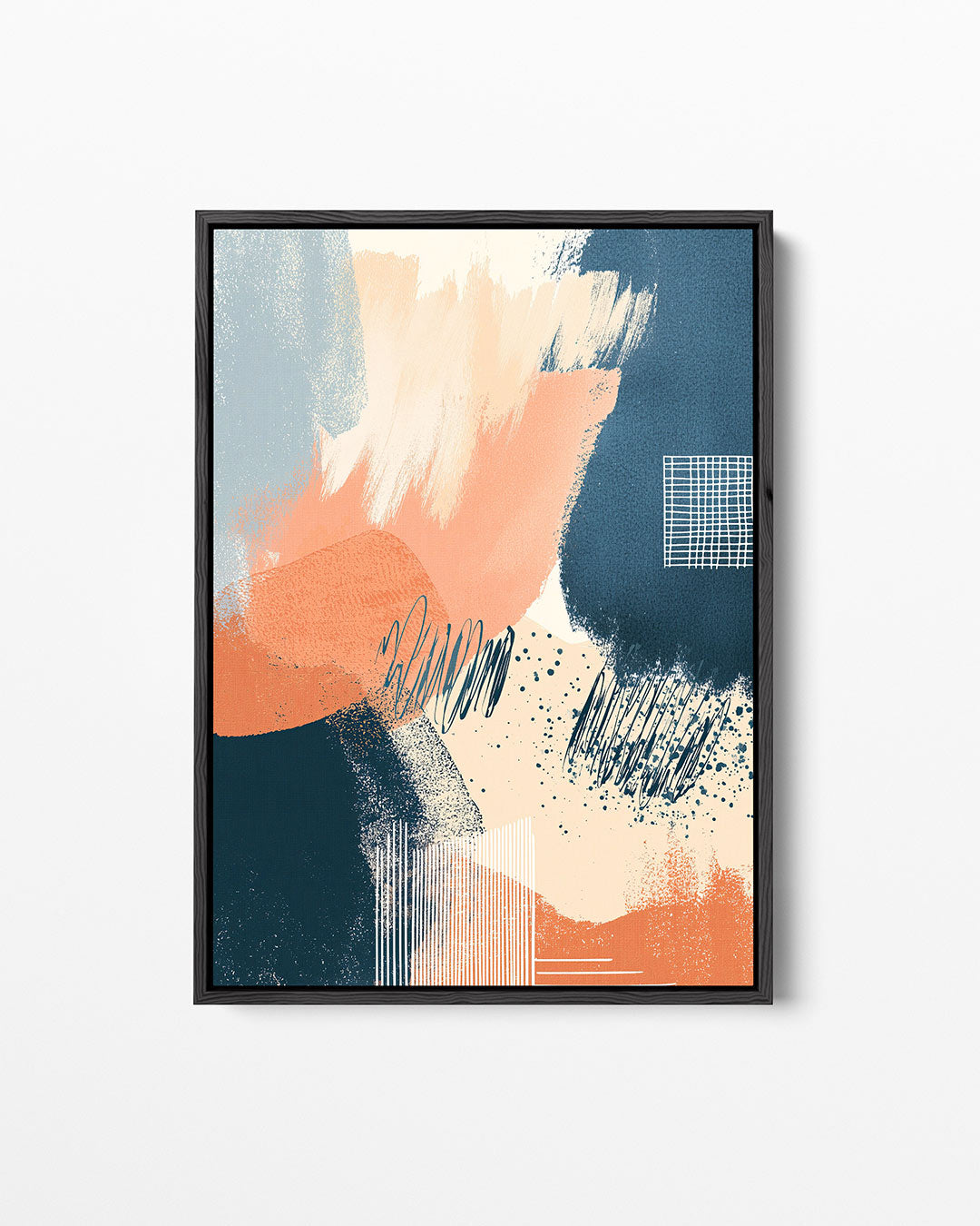 Dynamische kleurencompositie Kunstwerk