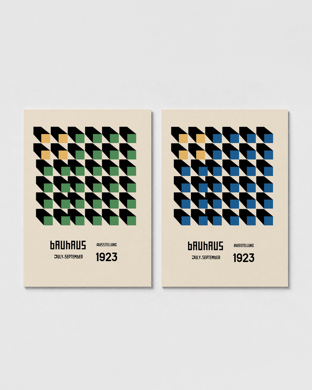 Kleurvlakken en schaduw Posterset