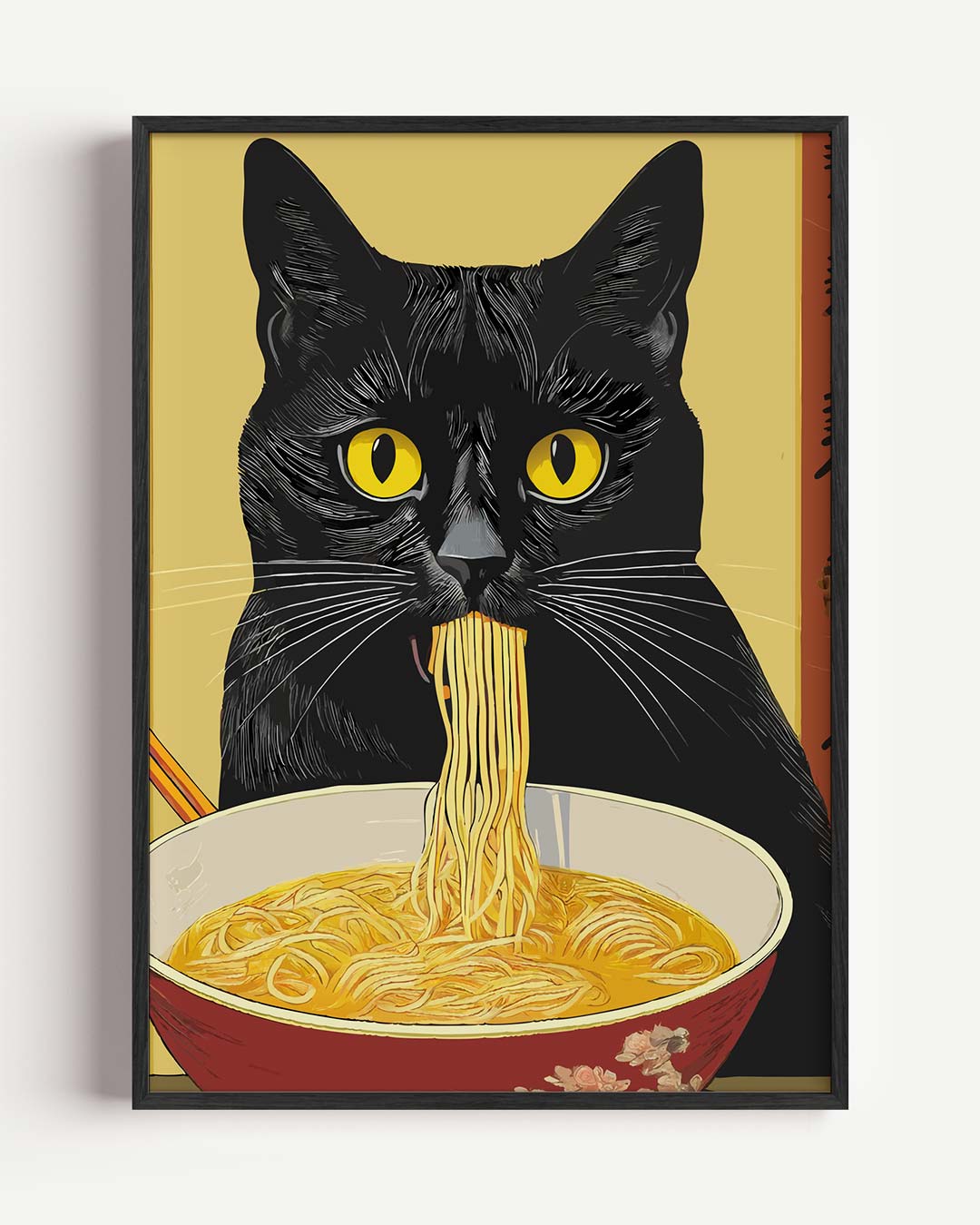 Kat met Noodles Poster