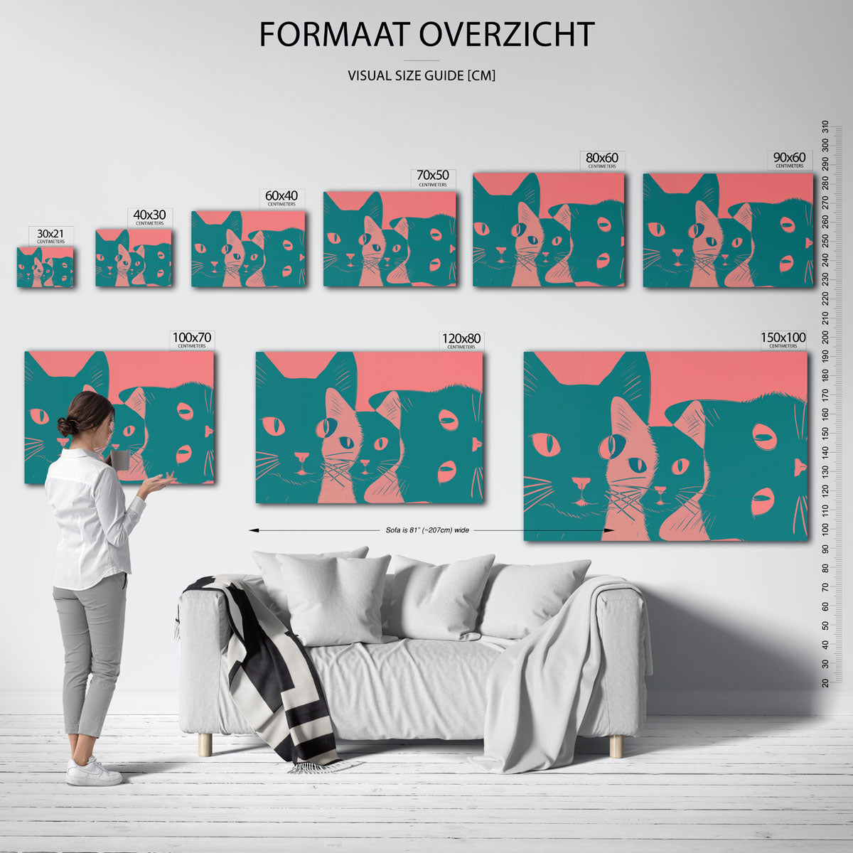 Katten trio Poster