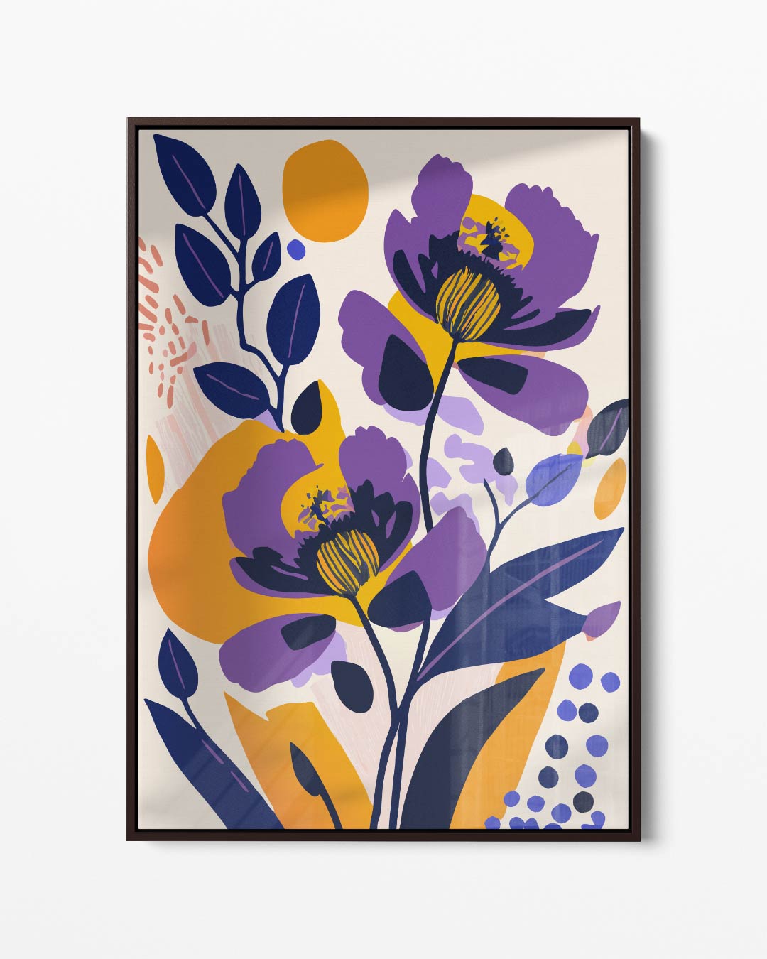 Vrolijke Bloemendans Kunstwerk-canvas-dibond-plexiglas-wanddecoratie-WallArtistic