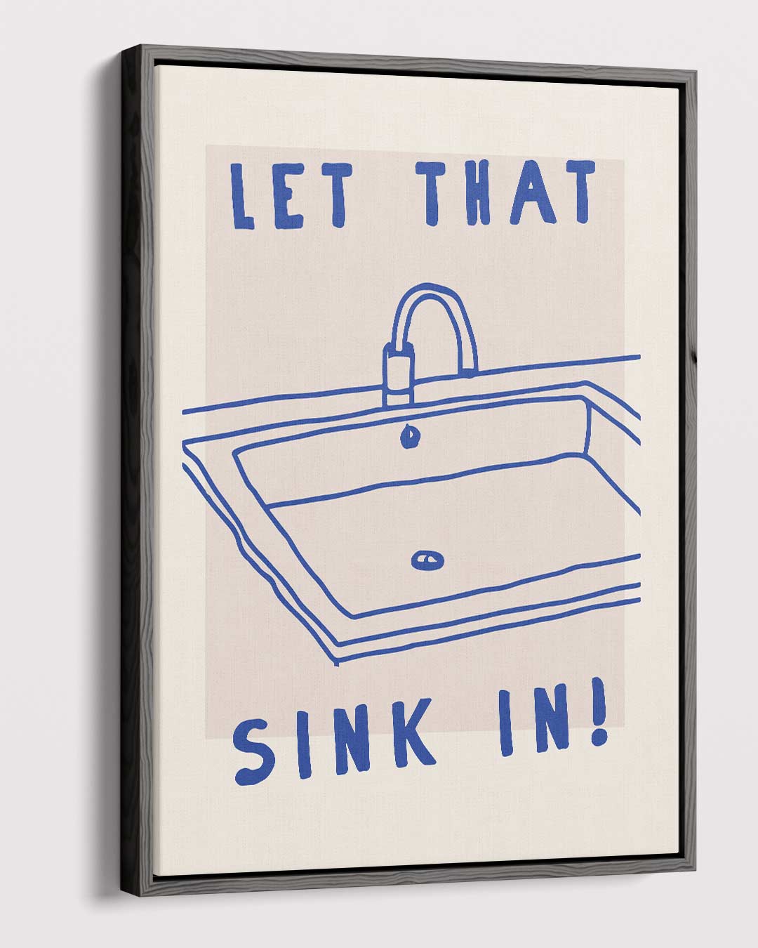Humoristische Goochelende Gootsteen Print Kunstwerk-canvas-dibond-plexiglas-wanddecoratie-WallArtistic