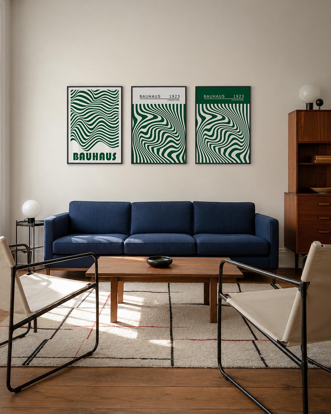 Golvend lijnenspel Posterset