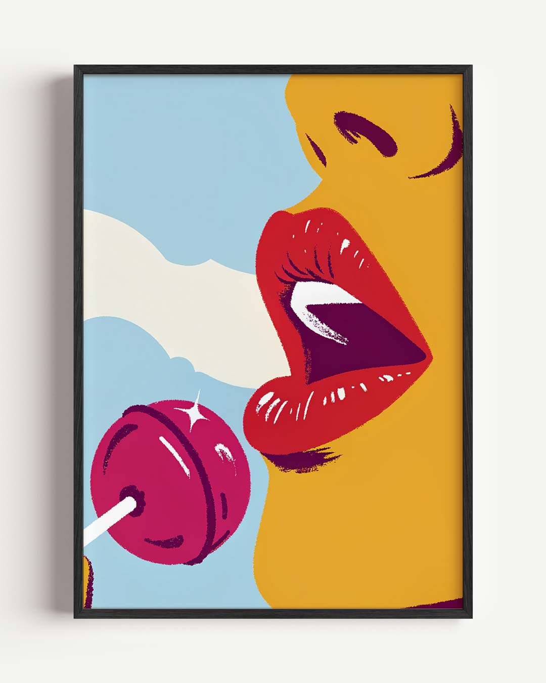 Verleidelijke Lolly Vrouw Poster