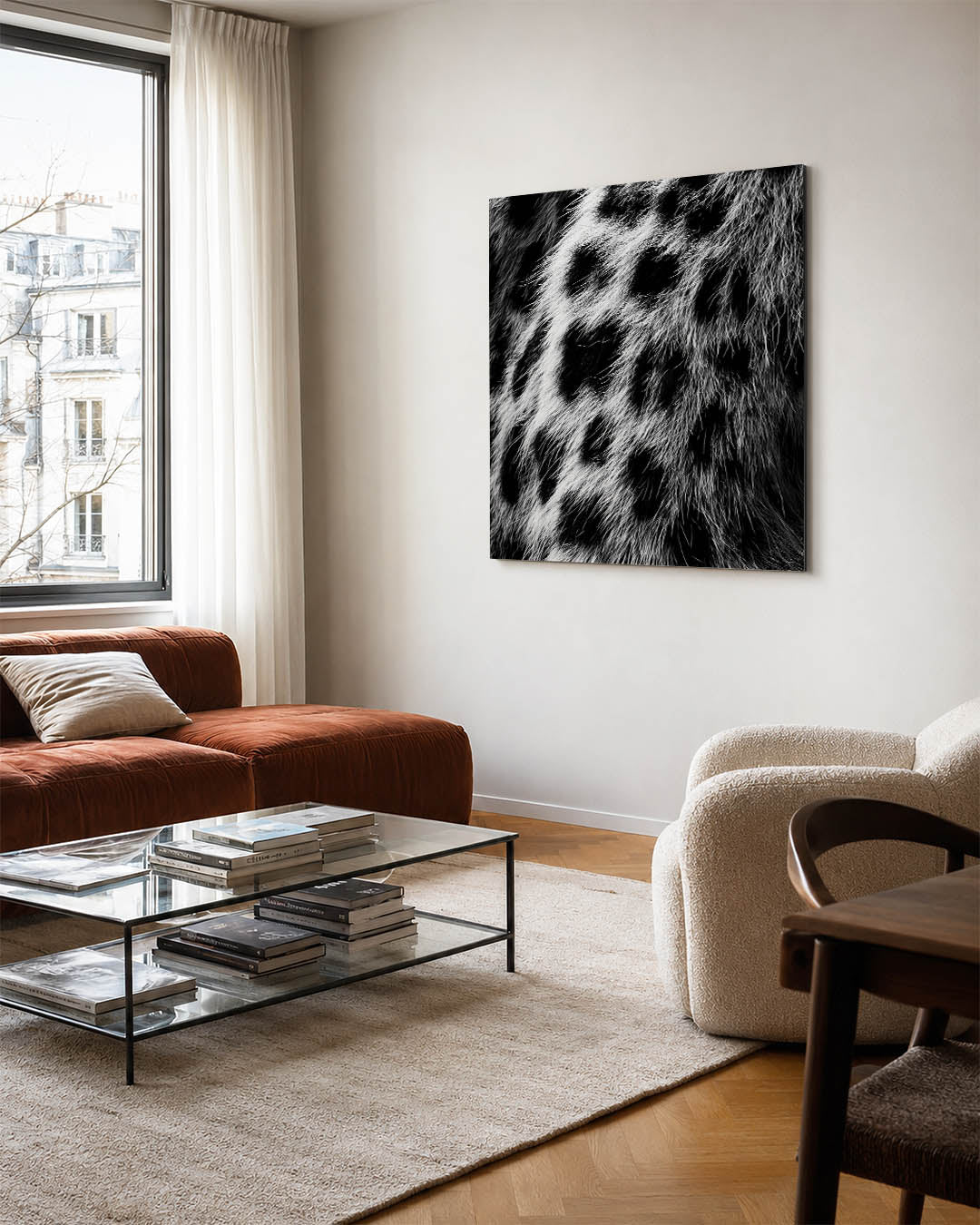 Dierenprint textuur Kunstwerk