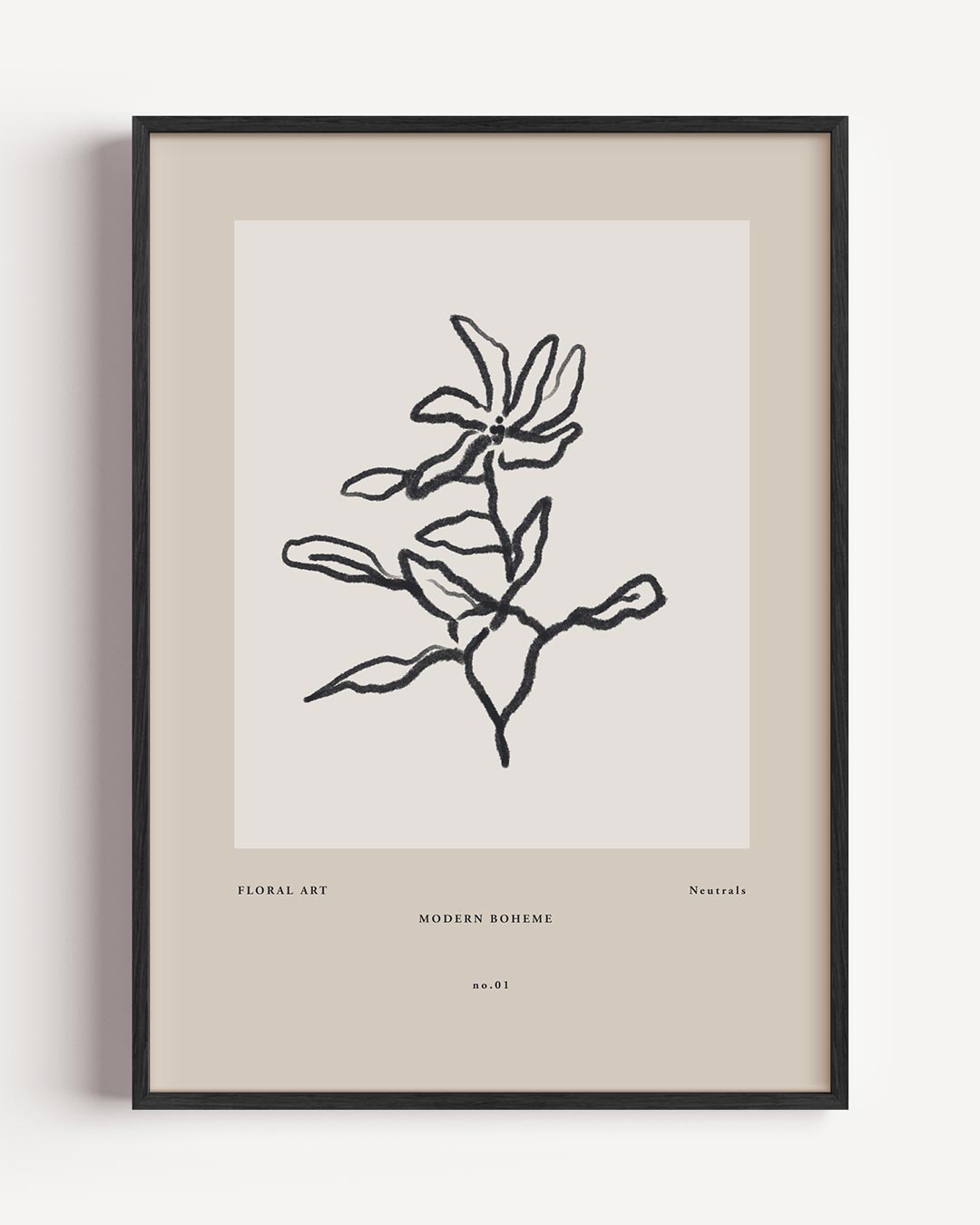 Moderne Boheme Bloemenposter-WallArtistic