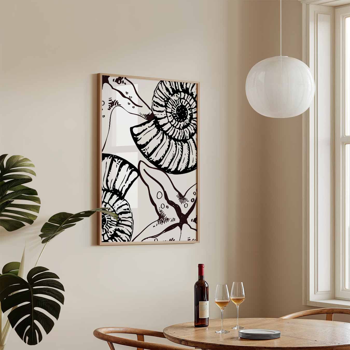 Zeedieren Illustratie Poster
