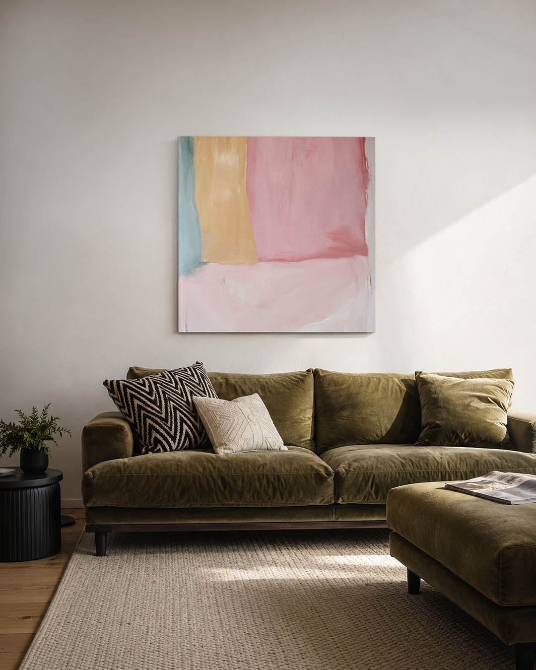 Zachte kleurvlakken Kunstwerk