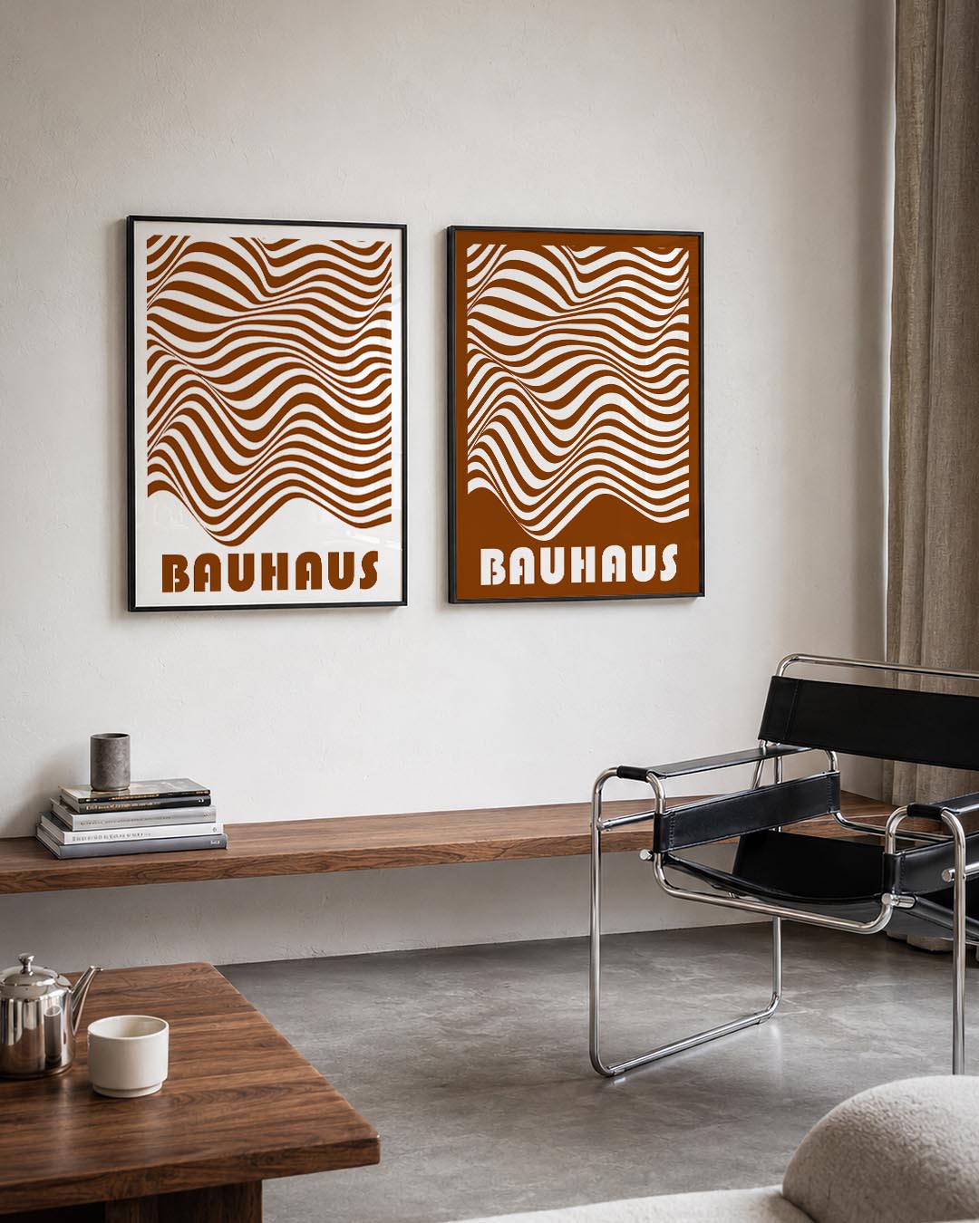 Golvend lijnenspel Postersets