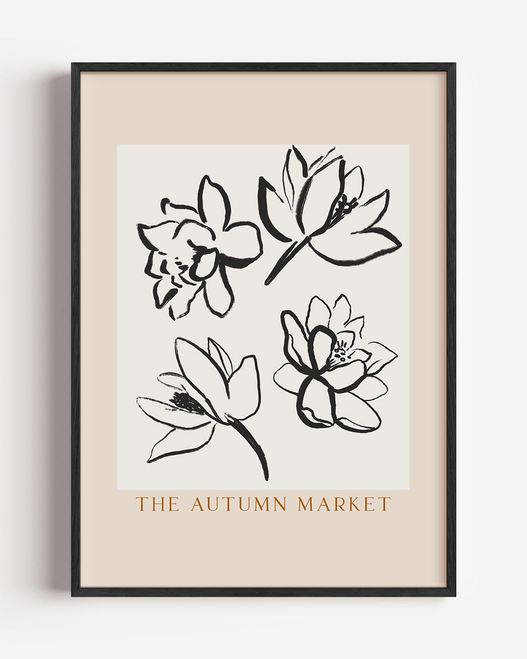 Elegante Bloemen Illustratie Poster-WallArtistic