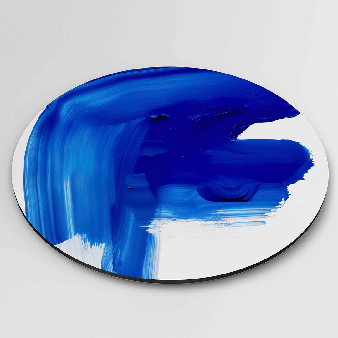 Blauwe penseelstreek Muurcirkel