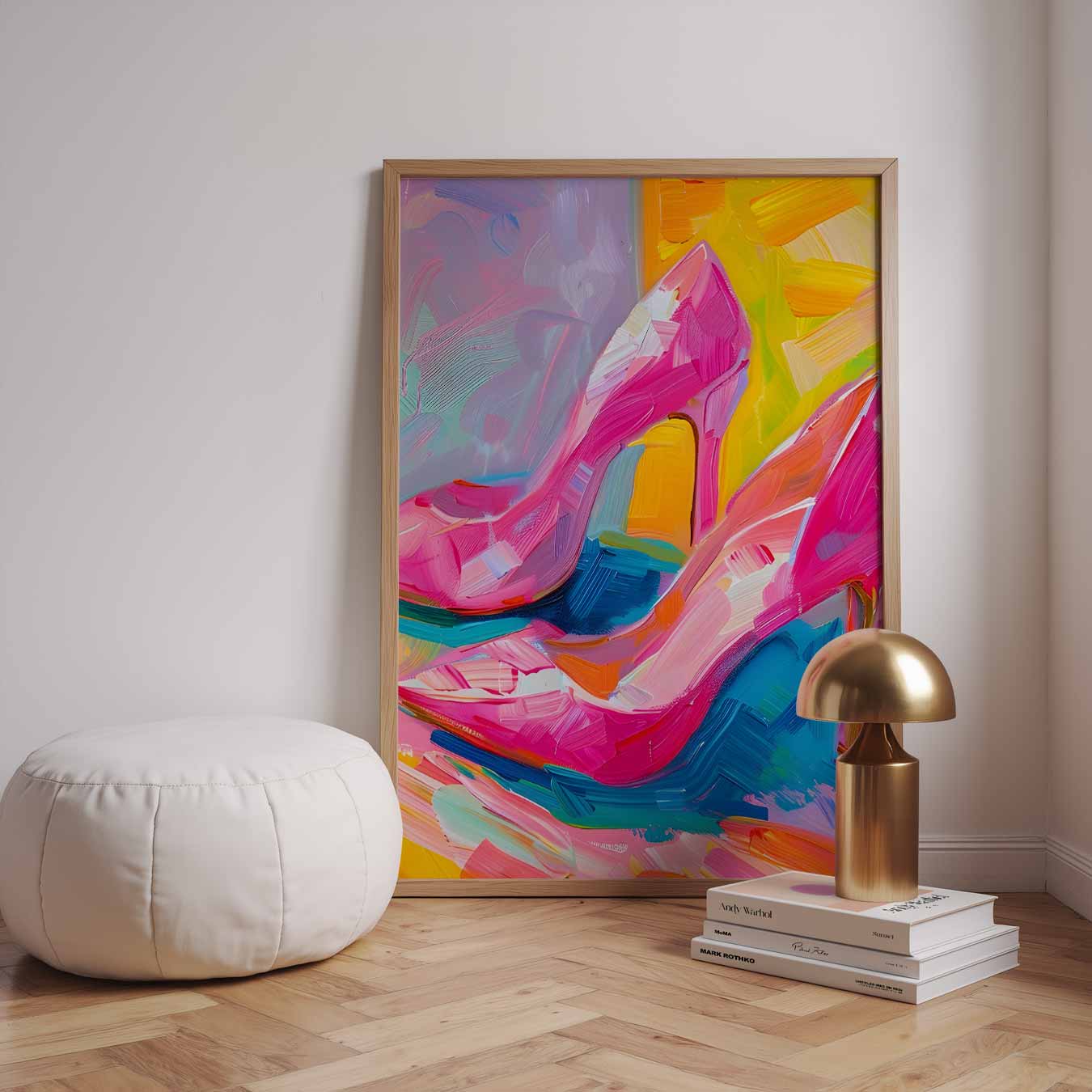 Kleurrijk Stiletto Kunstwerk Poster
