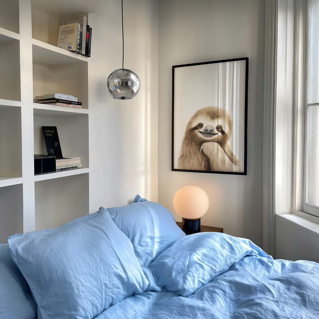 Schattige Luiaard Poster-WallArtistic