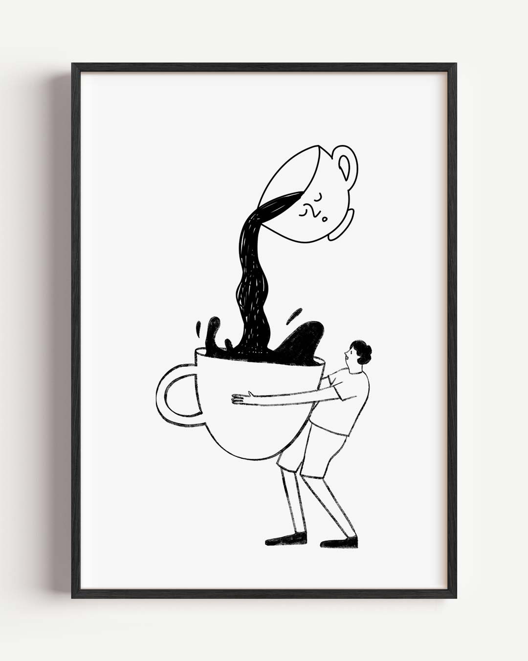 Koffieliefde Illustratie Poster