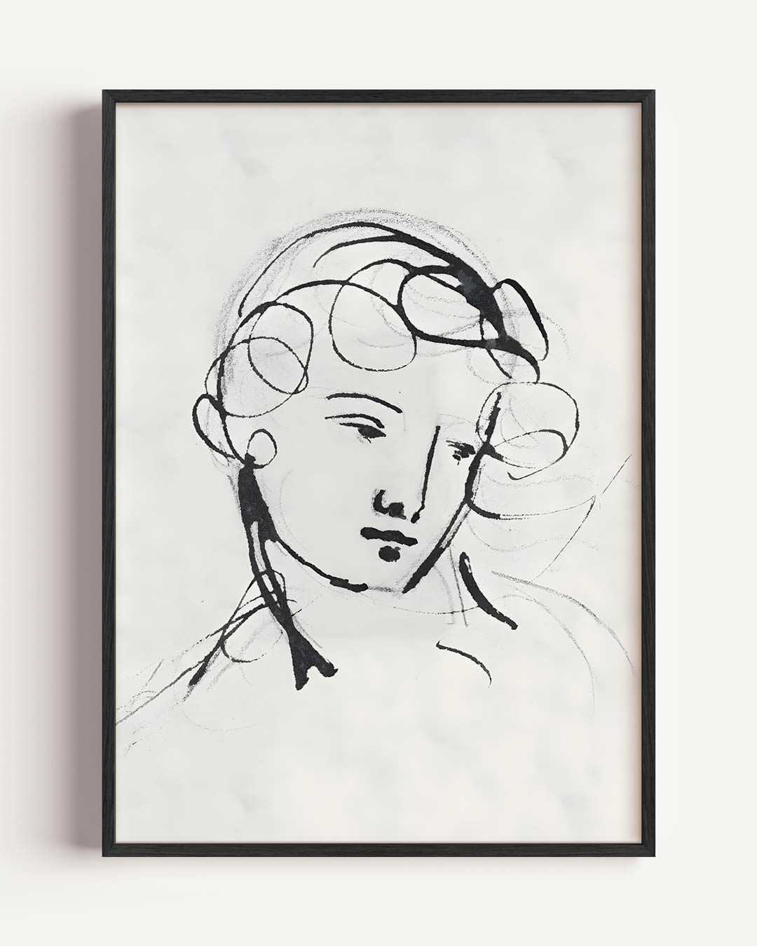 Elegante Schets Van Een Vrouw Poster