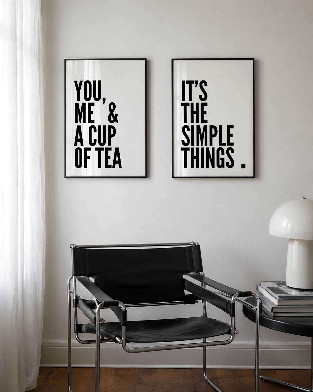 Typografisch spel Posterset
