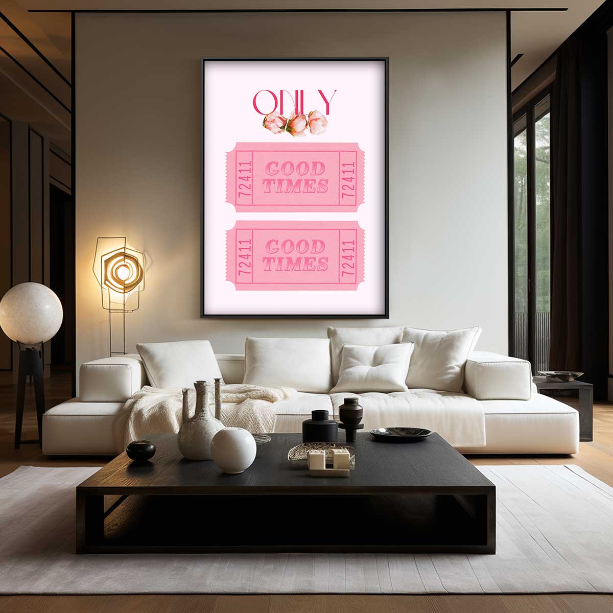 Roze Nostalgische Tickets Kunstwerk-canvas-dibond-plexiglas-wanddecoratie-WallArtistic