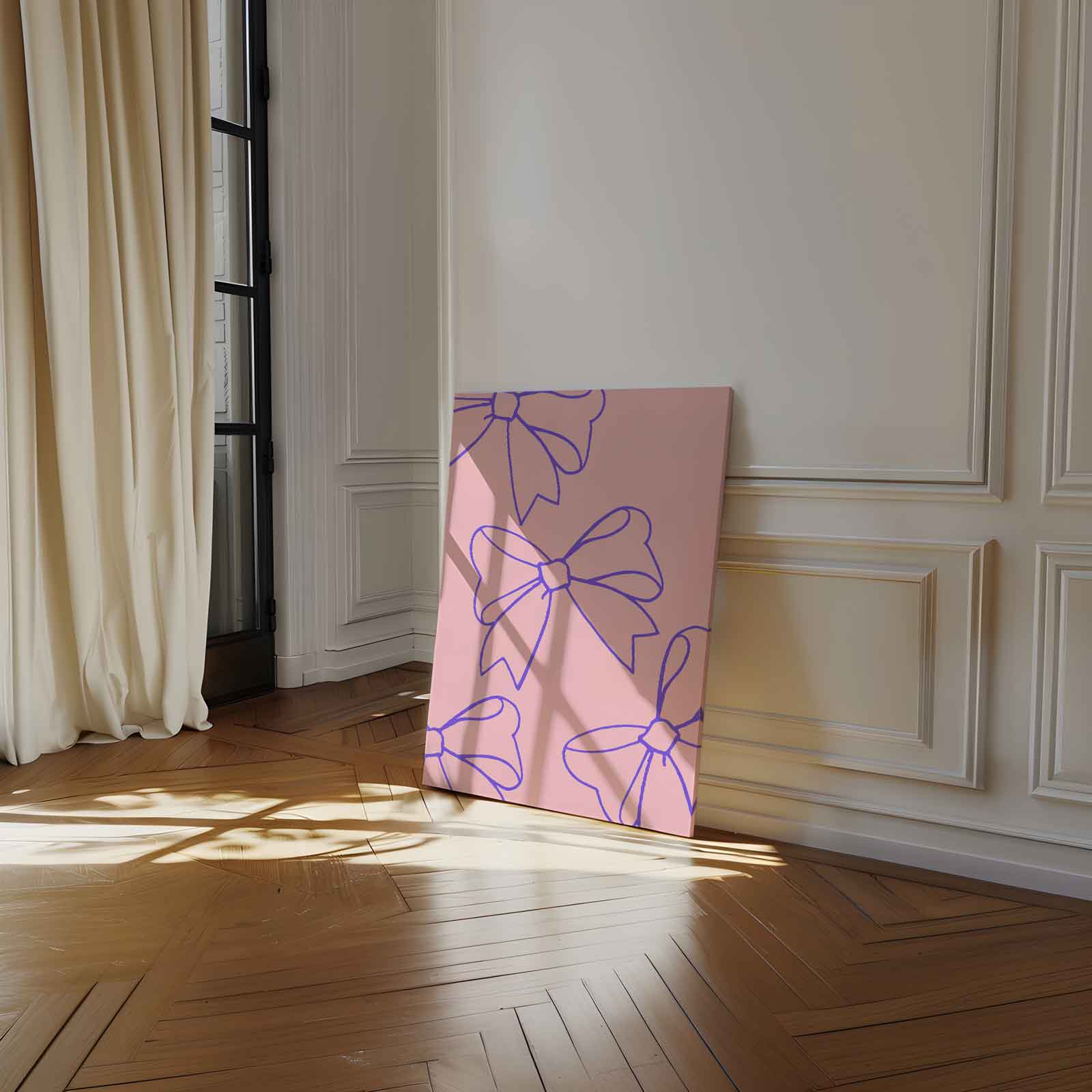 Speelse Strikjes Kunstwerk-canvas-dibond-plexiglas-wanddecoratie-WallArtistic