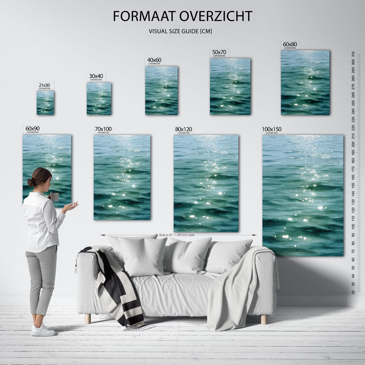 Reflecties op water Poster