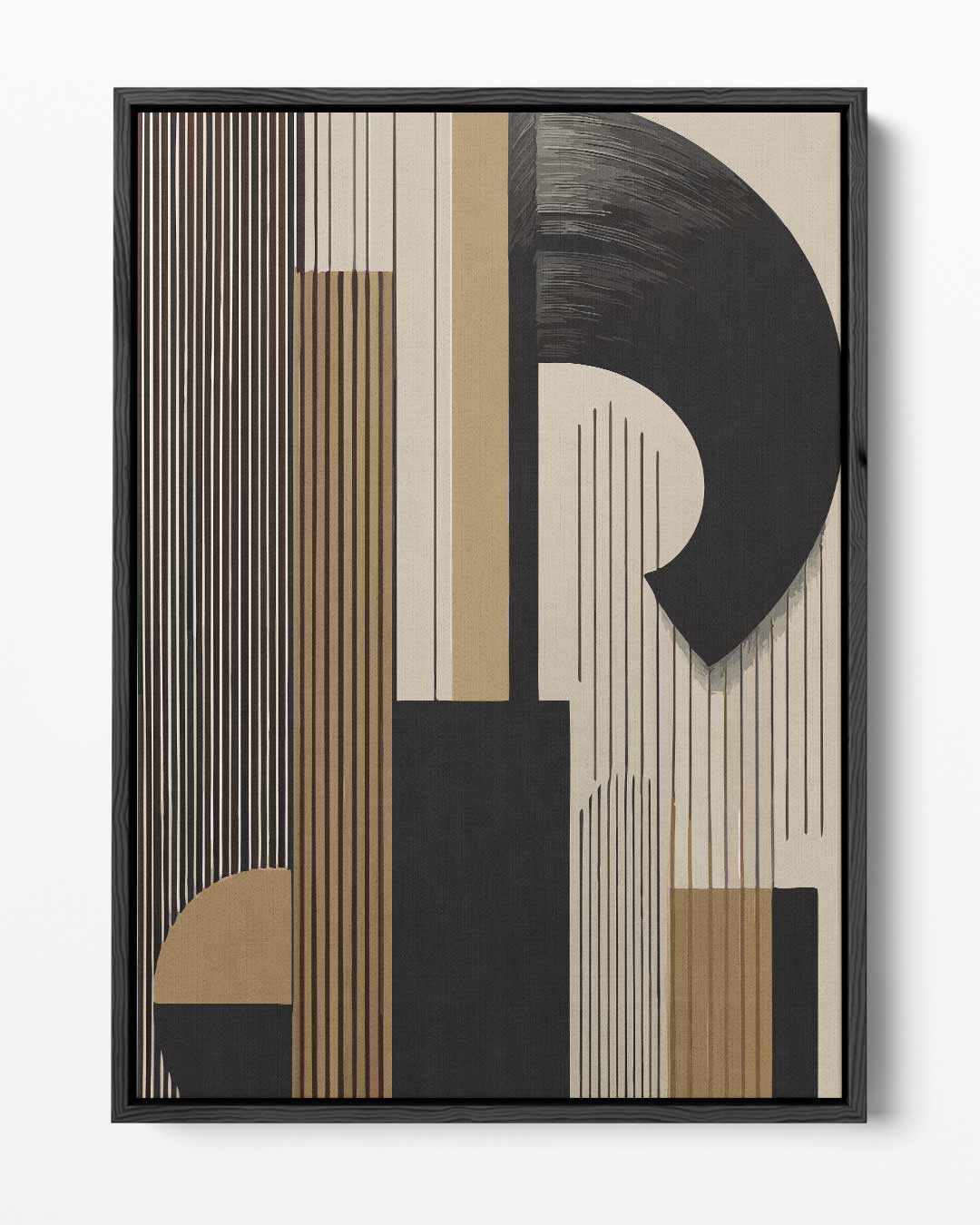 Moderne Geometrische Stadsabstractie Kunstwerk-canvas-dibond-plexiglas-wanddecoratie-WallArtistic