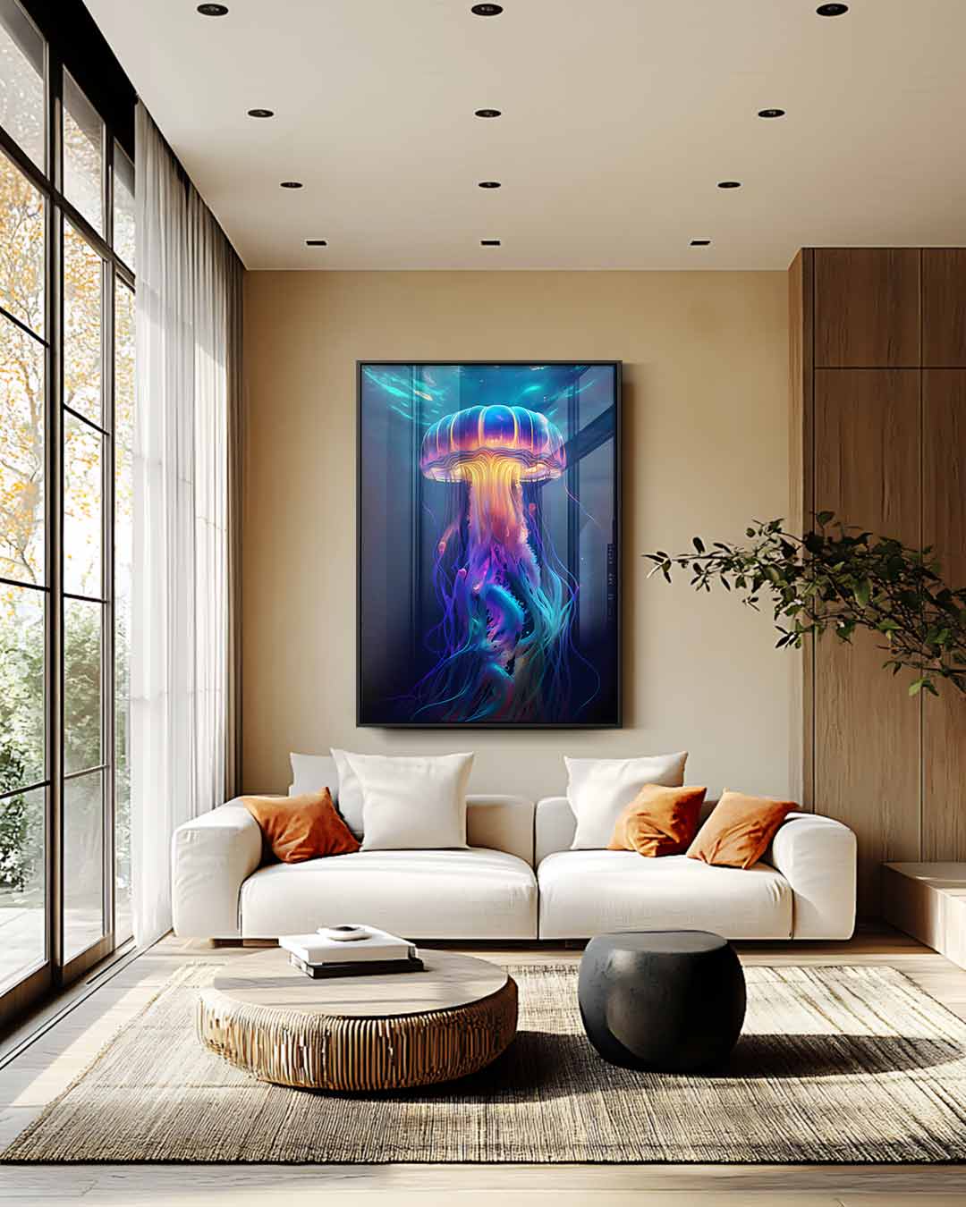 Betoverende Medusakunst Kunstwerk-canvas-dibond-plexiglas-wanddecoratie-WallArtistic