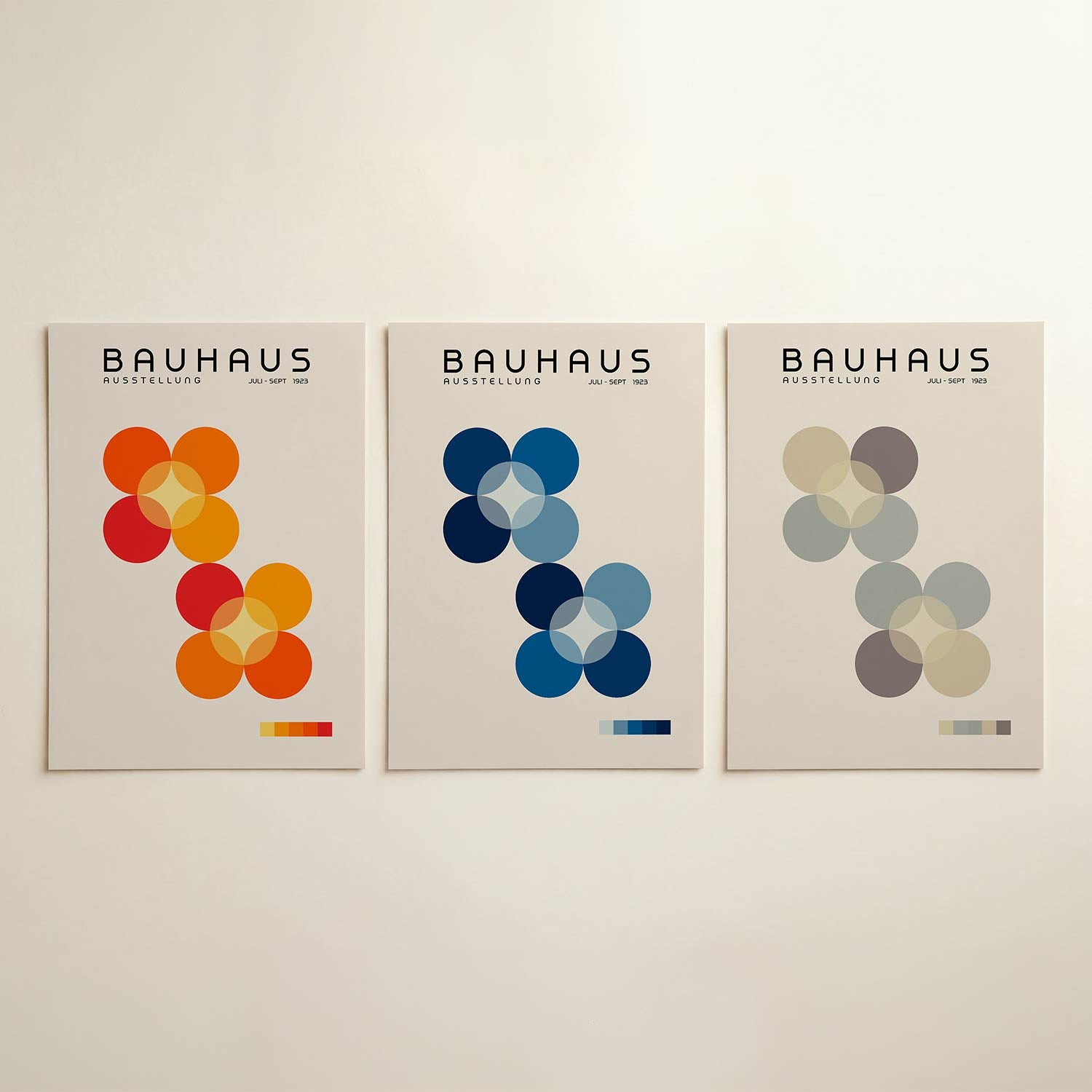 Vorm en kleurenspel Posterset