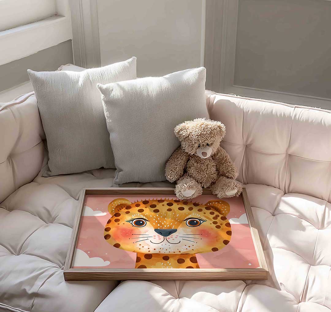 Schattige luipaard Poster