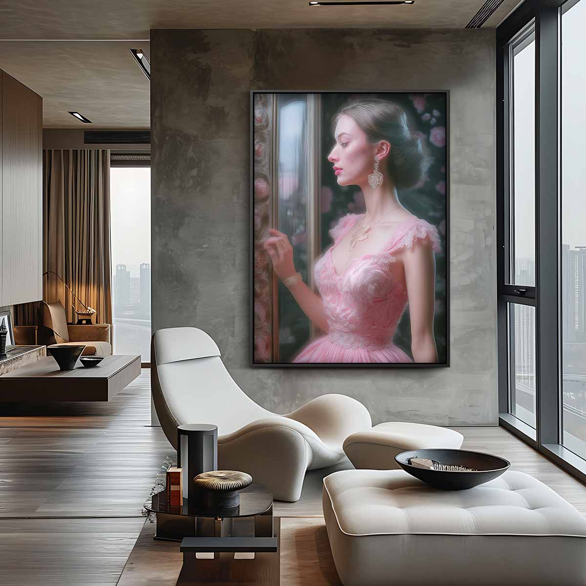 Dromerige Reflectie Kunstwerk-canvas-dibond-plexiglas-wanddecoratie-WallArtistic
