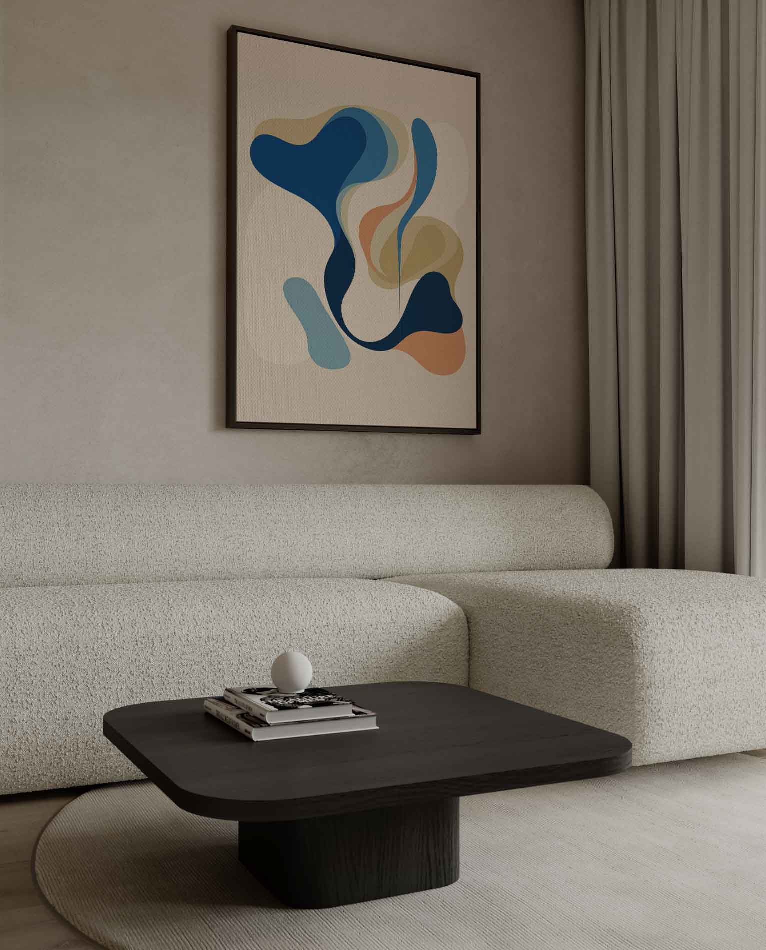 Kleurig Stromen Kunstwerk-canvas-dibond-plexiglas-wanddecoratie-WallArtistic