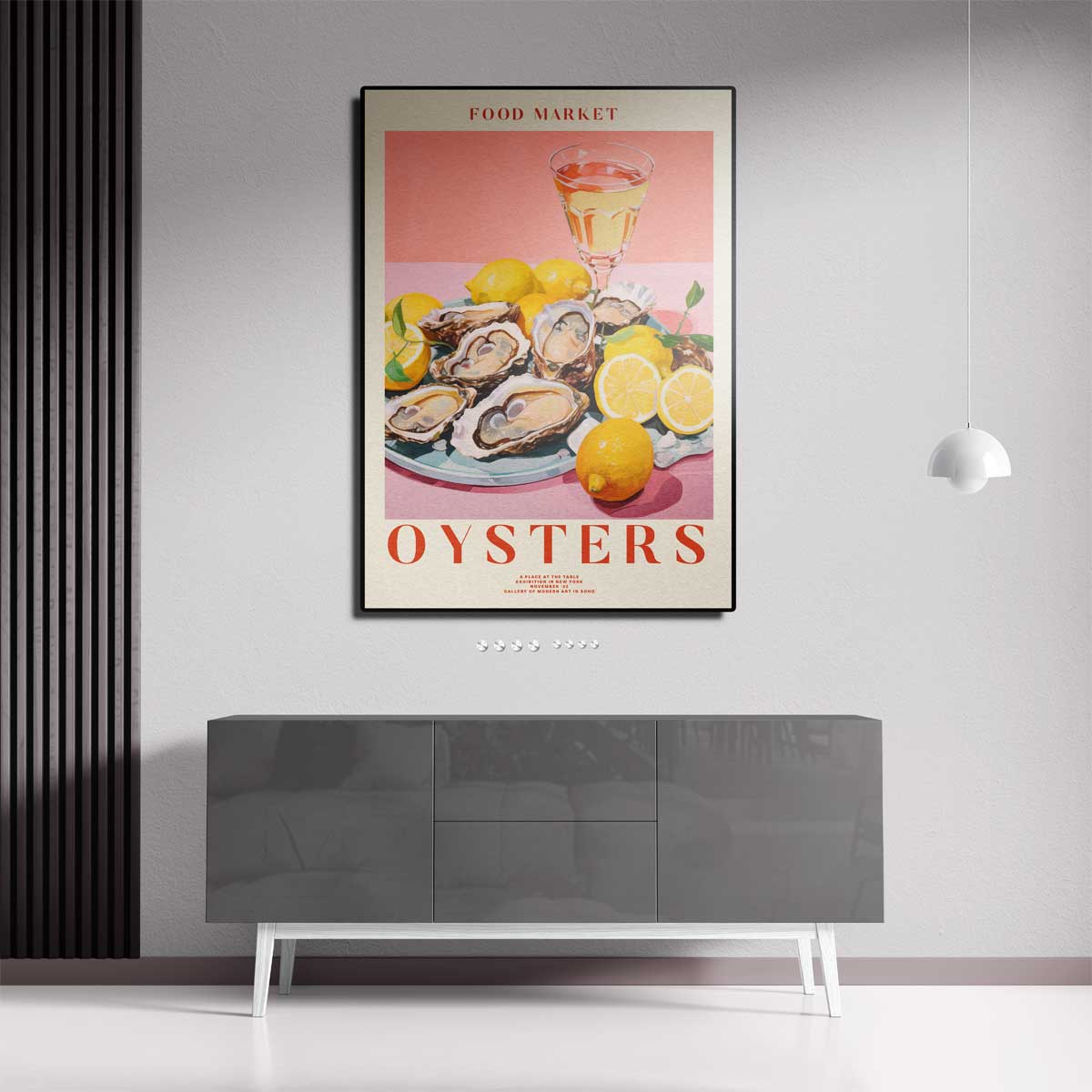 Zonnig Oester Arrangement Kunstwerk-canvas-dibond-plexiglas-wanddecoratie-WallArtistic