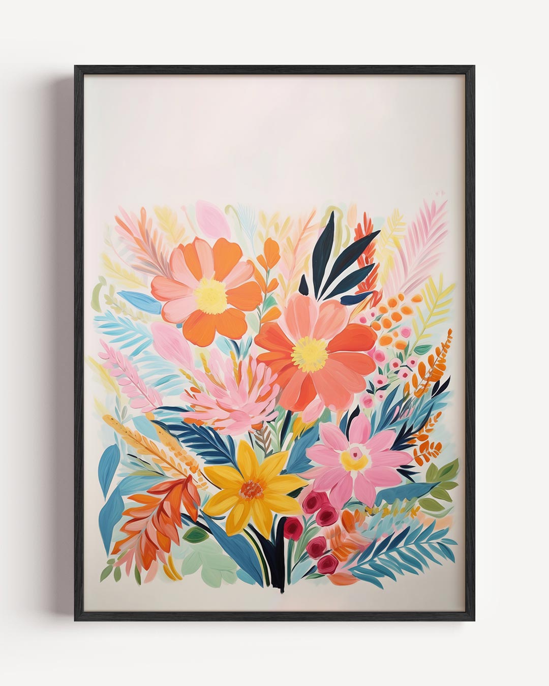 Vrolijke Bloemenpracht Poster-WallArtistic